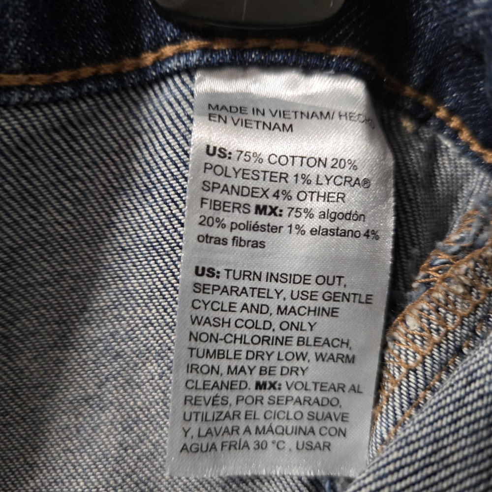 Chico's Dark Blue Straight Leg Jeans - Picture 5 of 7
